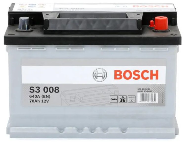 Bosch-S3008-L3-12 V 70 ah-640 a-batterie-Voiture